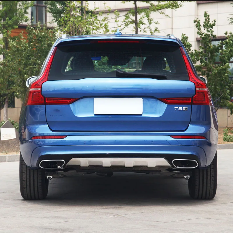 Автомобильный Стайлинг подходит для Volvo XC60 21018-19 нержавеющий стальной Передний+ задний бампер Нескользящая защитная пластина отделка(не подходит для спортивного стиля