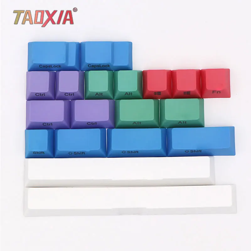 Side engraved Новая Механическая клавишная крышка PBT Мел серия цветная добавка 19 клавишная крышка для FCC660/GK64/GH60 клавишная крышка - Цвет: Side engraved