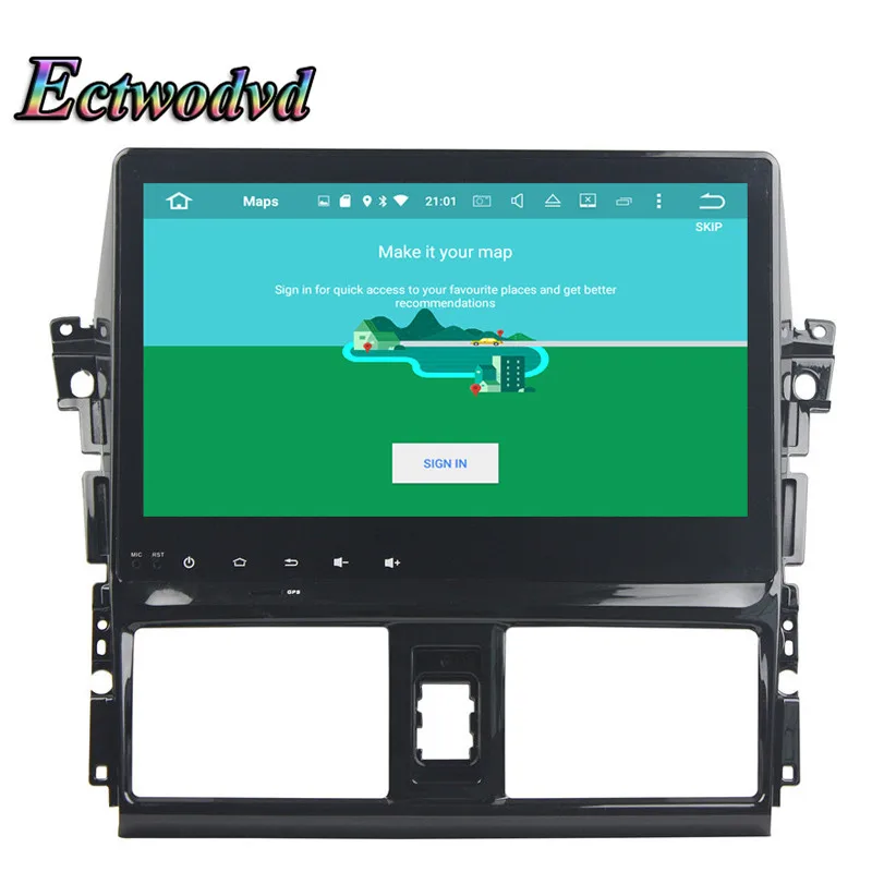Ectwodvd Octa Core 4G Android 8 0/quad core 1 Автомобильный мультимедийный dvd плеер для Toyota VIOS/YARIS 2013