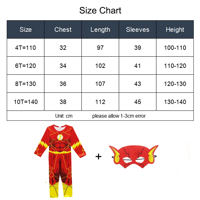 Flash Muscle Costumes Boys Clothes Superhero Kids Baby Fantasia Children Halloween Party Dress Up Set Jumpsuit+Mask | Детская одежда и