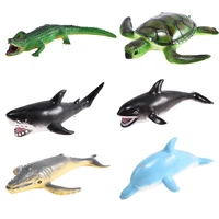 dropshipping simulation marine animal model toy vinyl shark dolphin crocodile model children gift decorations
