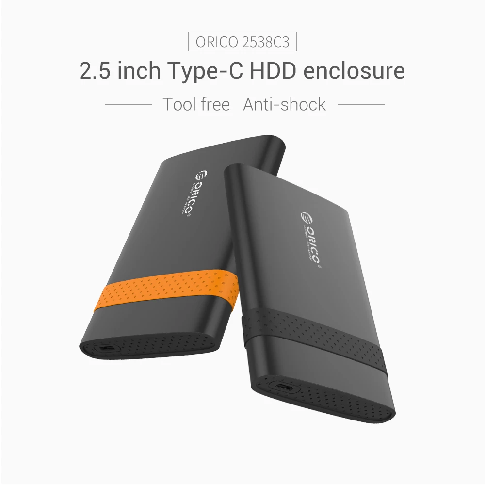 Жесткий диск ORICO 2 5 дюйма чехол Sata к внешнему Hdd Type c корпус для жесткого диска