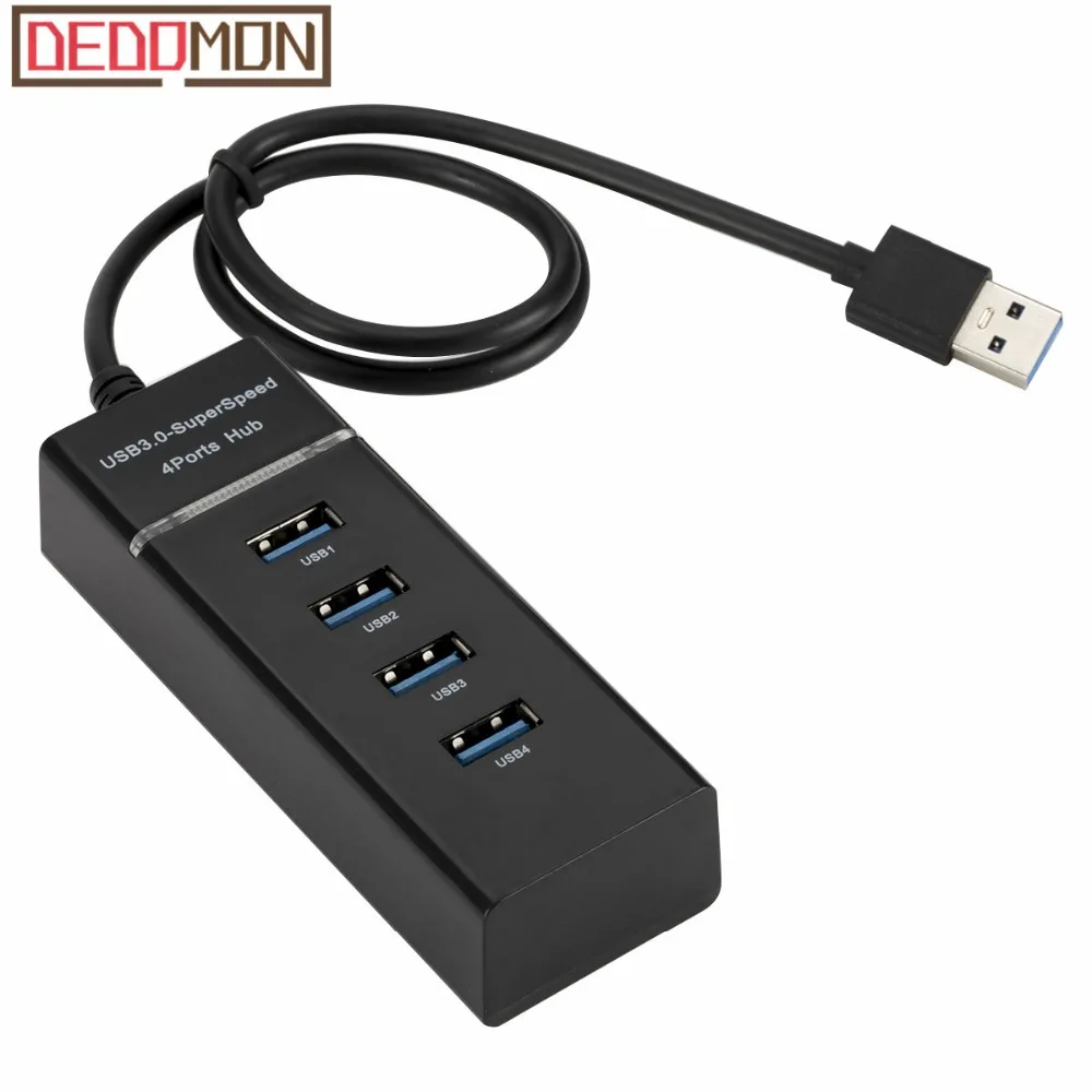 Usb 3,0 удлинитель Usb к Usb 4 порта Высокоскоростной концентратор мульти разветвитель расширения для настольного ПК ноутбука адаптер usb-хаб