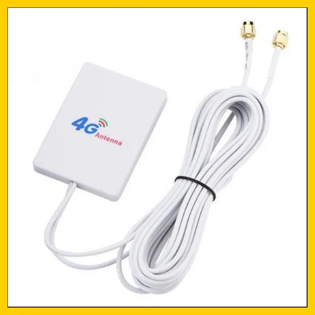 SMA male connector 3g 4g Lte внутренняя внешняя антенна 2* SMA штекер/2* CRC9/2* TS9 Разъем усилитель Mimo панель Антенна+ 2 м кабель - Цвет: SMA male connector