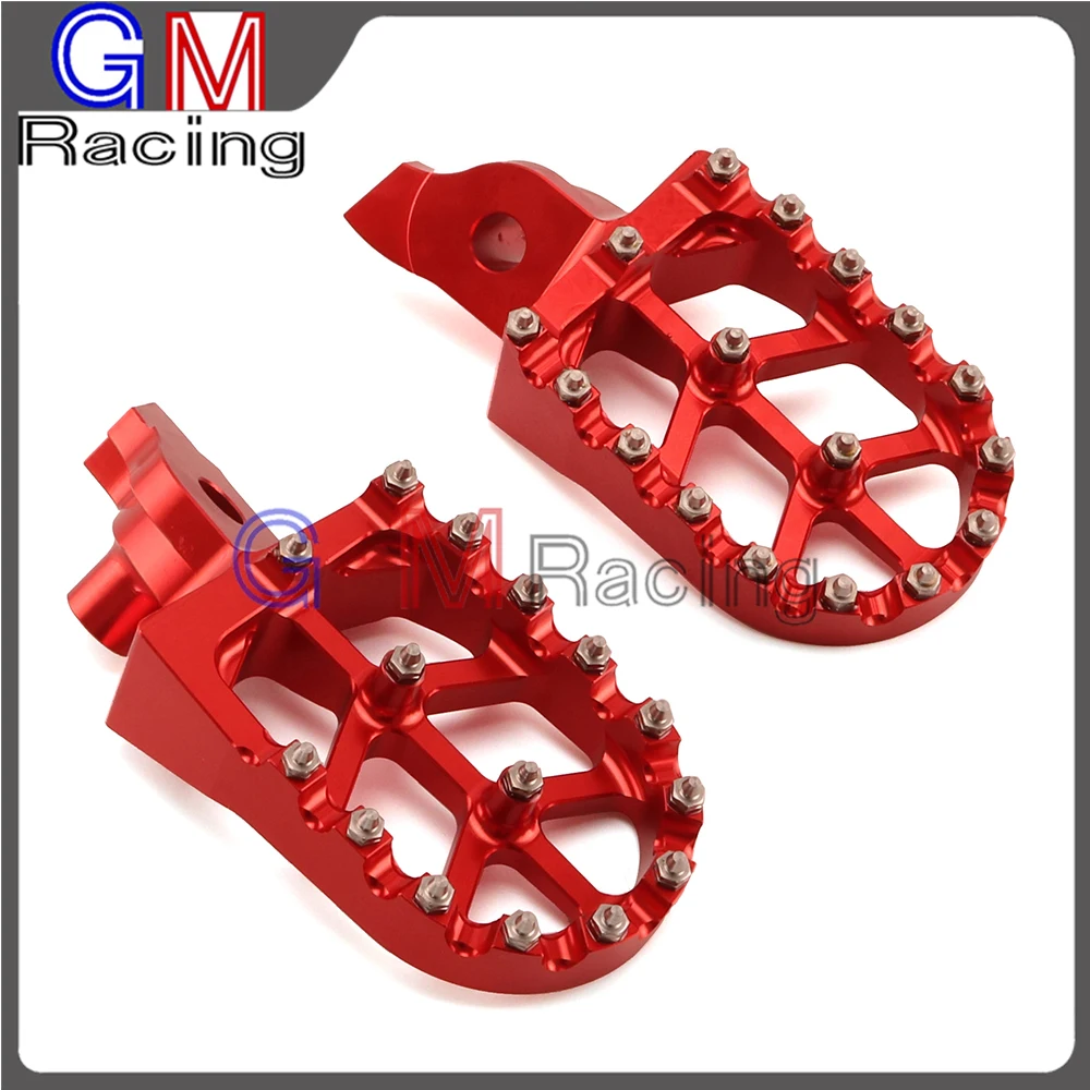 Красная заготовка для мотоцикла с ЧПУ опоры ног педали SUZUKI RMZ250 RMZ450 RMZ 250 450 05 06 2007 2008