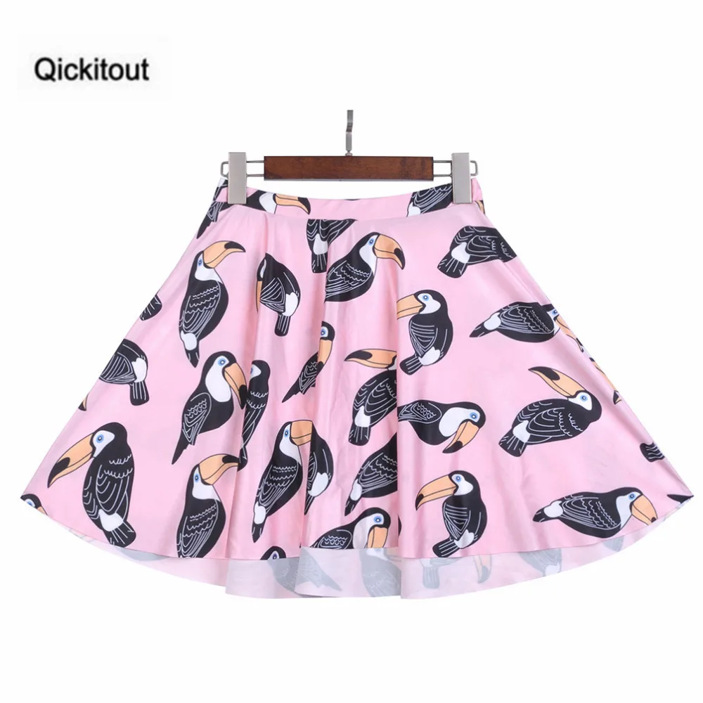 Женская Повседневная юбка Qickitout бежевая с 3D Цифровым принтом|print skirt|fashion skirtskirt