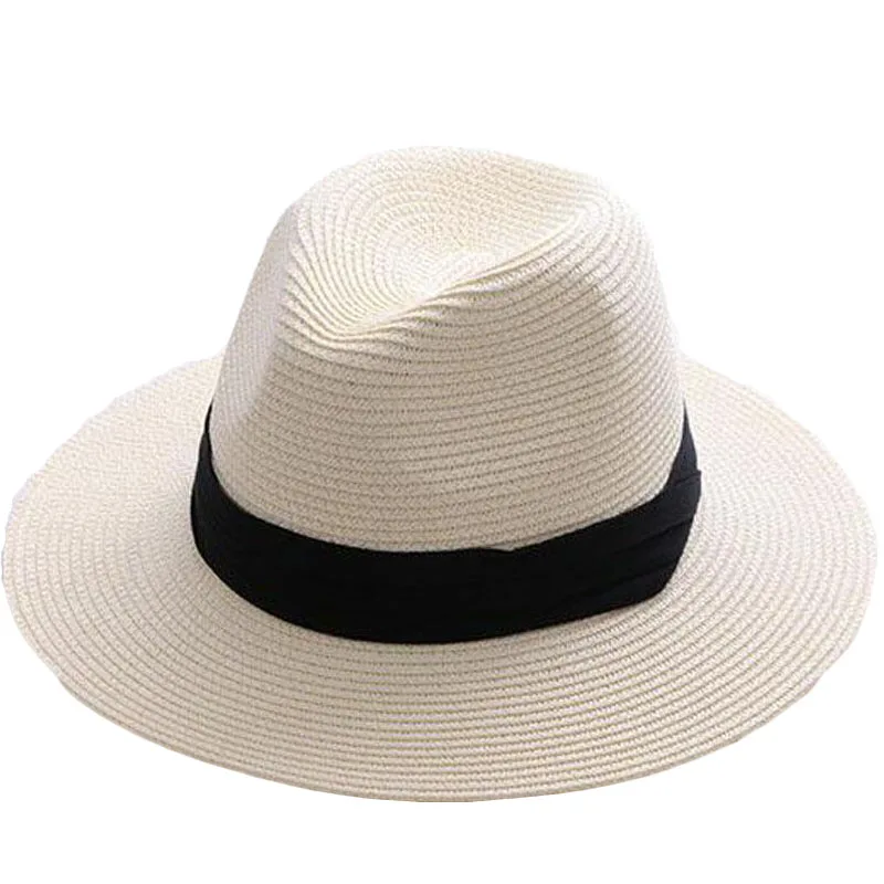 Шляпа SUOGRY соломенная для женщин и мужчин брендовая Повседневная пляжная Панама с