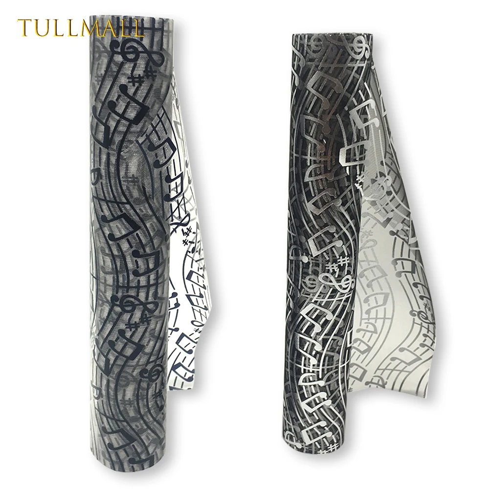 TULLMALL 5 ярдов 28 см музыкальная нотка тюль кристалл органза отвесный рулон ткань