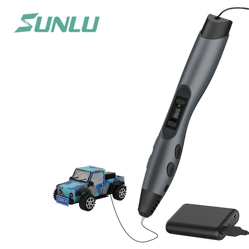 SUNLU Волшебная 3D Ручка SL 300 черные цветные 3d ручки с поддержкой PLA/ABS нити 1 75 мм для