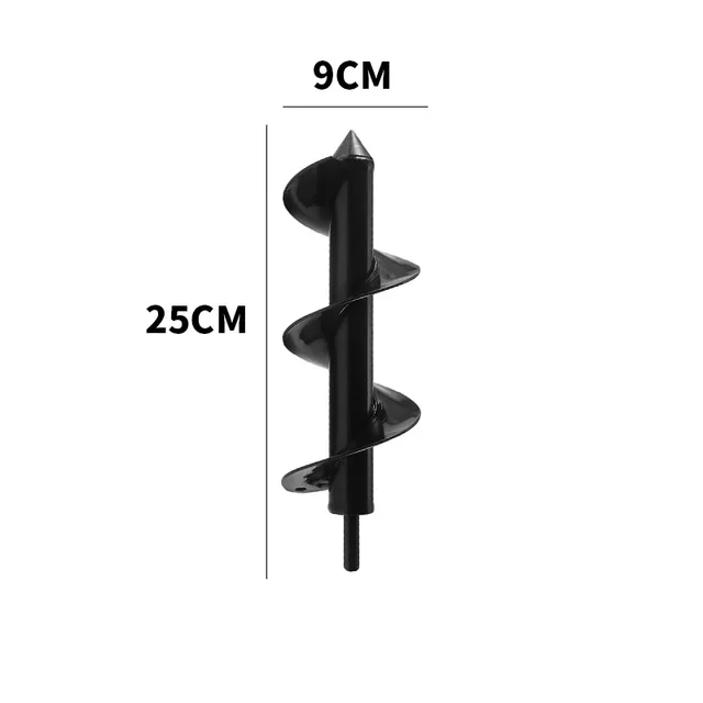 9x25cm ABEDOE шнек спиральные сверла инструменты Планте сверла шнек двора садоводства постельные принадлежности посадки отверстие экскаватор инструмент Замена садовый инструмент - Цвет: 9x25cm