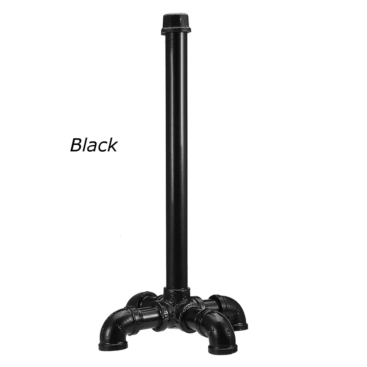black Домашняя Декоративная вешалка для полотенец сверхмощная DIY стиль деревенский промышленный Железный бумажная труба держатель для полотенец Декор - Цвет: black