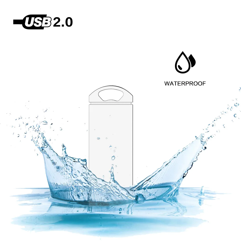 Водонепроницаемый металлический USB флеш-накопитель карта памяти 8 ГБ 16 32 64 Гб 128