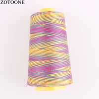 new design machine industrial sewing thread spool rainbow polyester sewing thread multicolor sewing suppiles 3000yspool 40s2