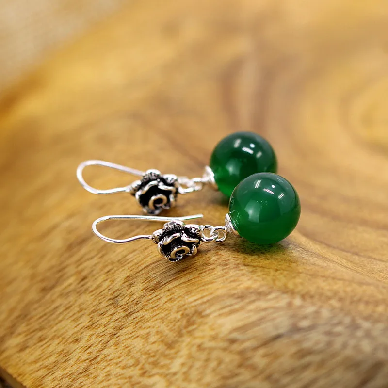 S925 Серебряная зеленая фотосессия | Украшения и аксессуары