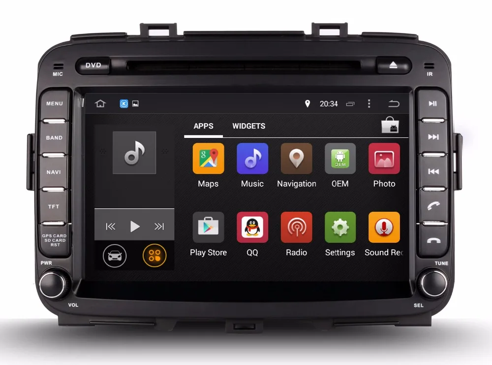 Android 7 1 Автомобильный DVD плеер для Kia Carens 2013 + с GPS навигацией Радио BT USB WIFI Видео