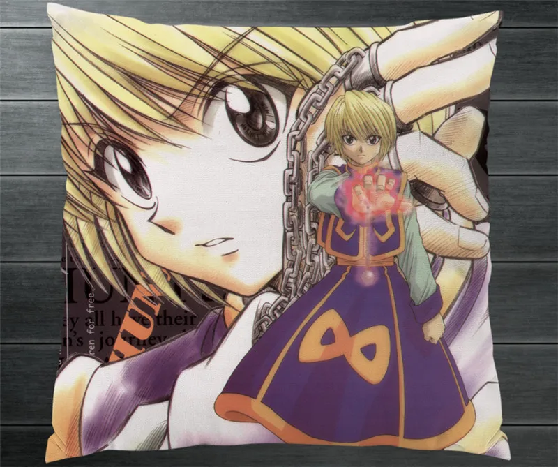 Двухсторонняя подушка для аниме HUNTER X Kurapika мультяшная манга чехол косплея