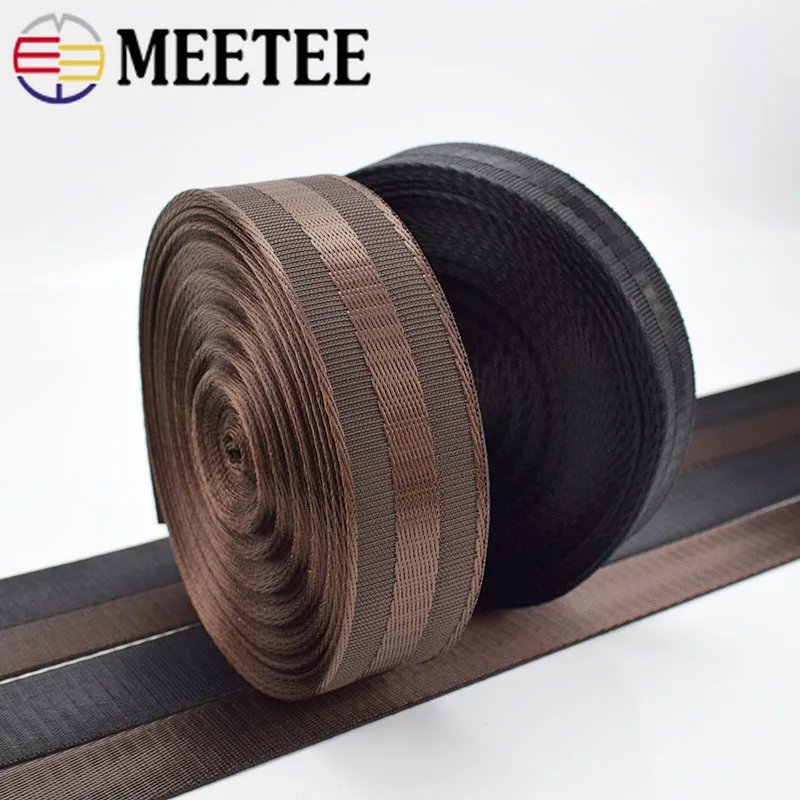Meetee 5 метров 25-38 мм полиэстер нейлон тесьма ленты DIY безопасности сиденья Рюкзак ПЭТ ремень-лента обвязка косой ленты