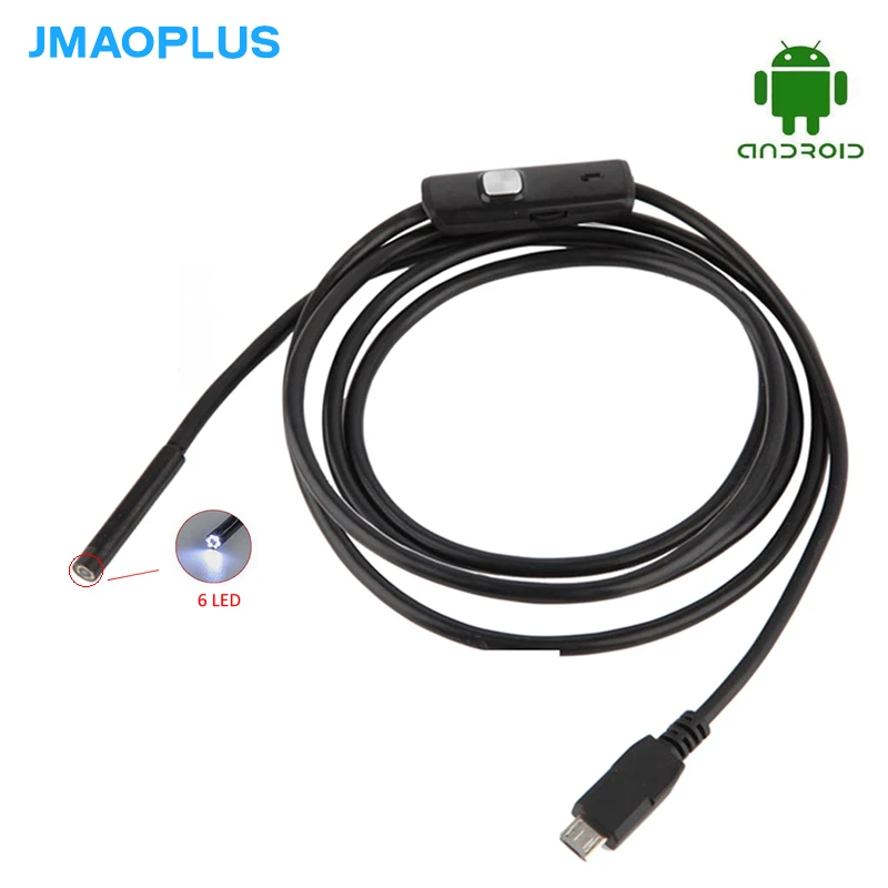 Эндоскоп 5 мм USB кабели Мини эндоскоп камера с 6 светодиодами для Windows и Macbook ПК Android