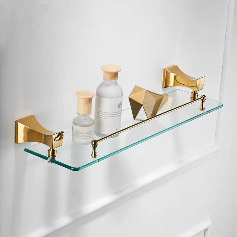 gold bathroom accessories set toilet bursh holder gold polished towel ring bath corner shelf wall mount bathroom products hook free global shipping