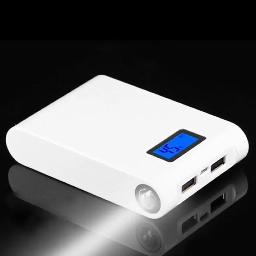5V 12000 мА/ч, два USB выхода, Мощность банка 18650 Батарея Зарядное устройство чехол сделай сам, коробка для телефона JAP11 Прямая