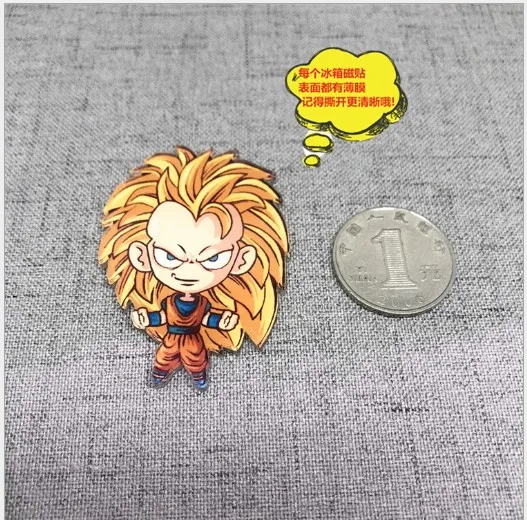 7 Милый мультфильм dragonball серии магниты на холодильник высококачественная акриловая краска магниты на холодильник Dragon Ball Z фильм магниты на холодильник - Цвет: 7
