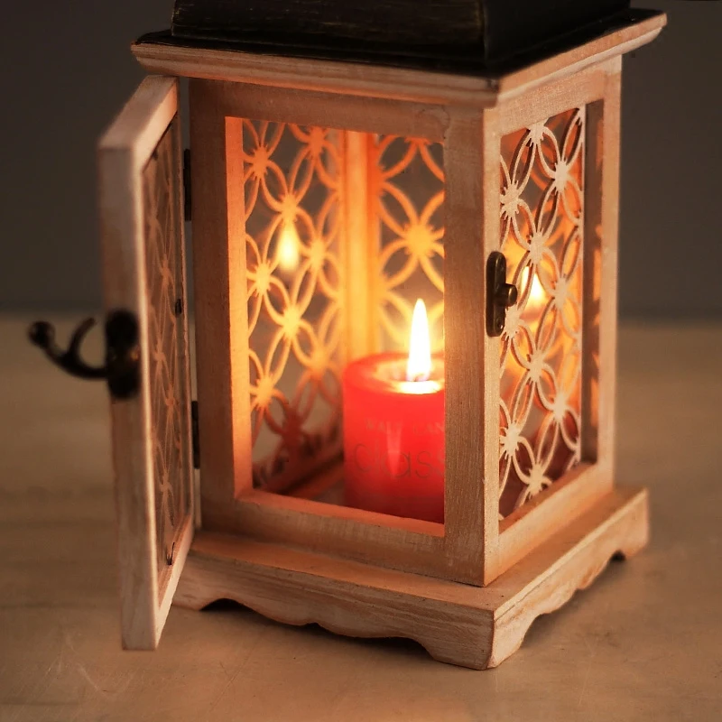 Деревенская винтажная модель дома Рождественская Подарочная Свеча Держатель