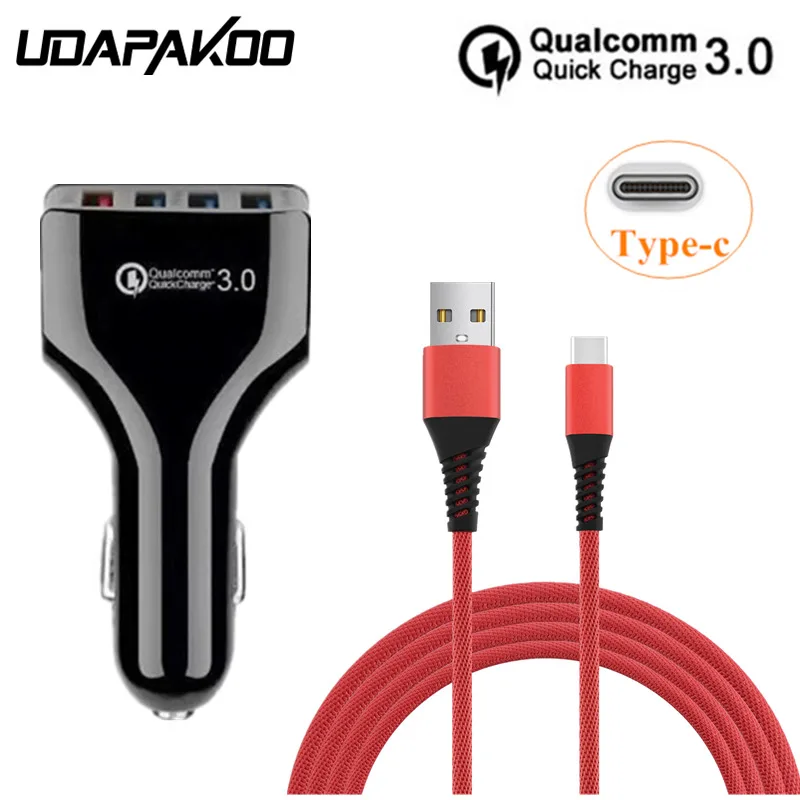 Зарядное устройство USB Type c для Samsung Galaxy S9 A8 2018 A6 Plus a5 a7 2017 Oneplus 6 автомобильное
