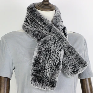 Женский шарф из натурального меха, высокое качество, роскошный большой длинный натуральный мех кролика, шарфы, толстые теплые зимние модные брендовые новые 90*12 см