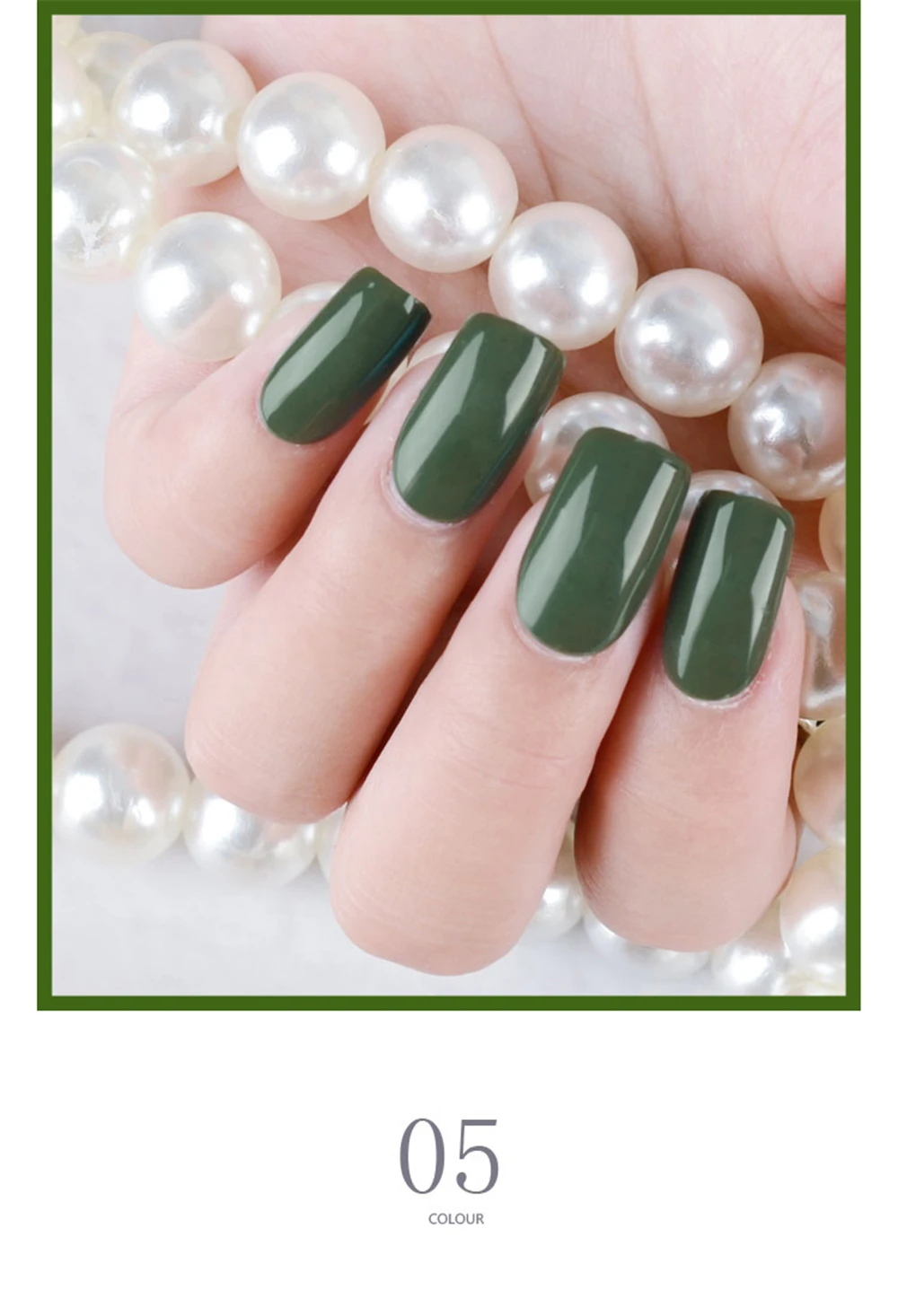 YAYOGE 10ml gel polish 6 colors Olive green series Semi Permanent Vernis top coat UV LED Gel Varnish Soak Off Nail Art Varnish