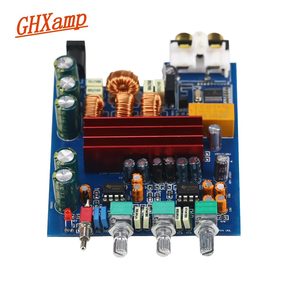Портативный TPA3116 Bluetooth усилитель доска 100 Вт* 2 TPA3116D2 2,0 Цифровой усилитель с предусилителем Регулировка автомобиля домашнего использования RCA DC24V