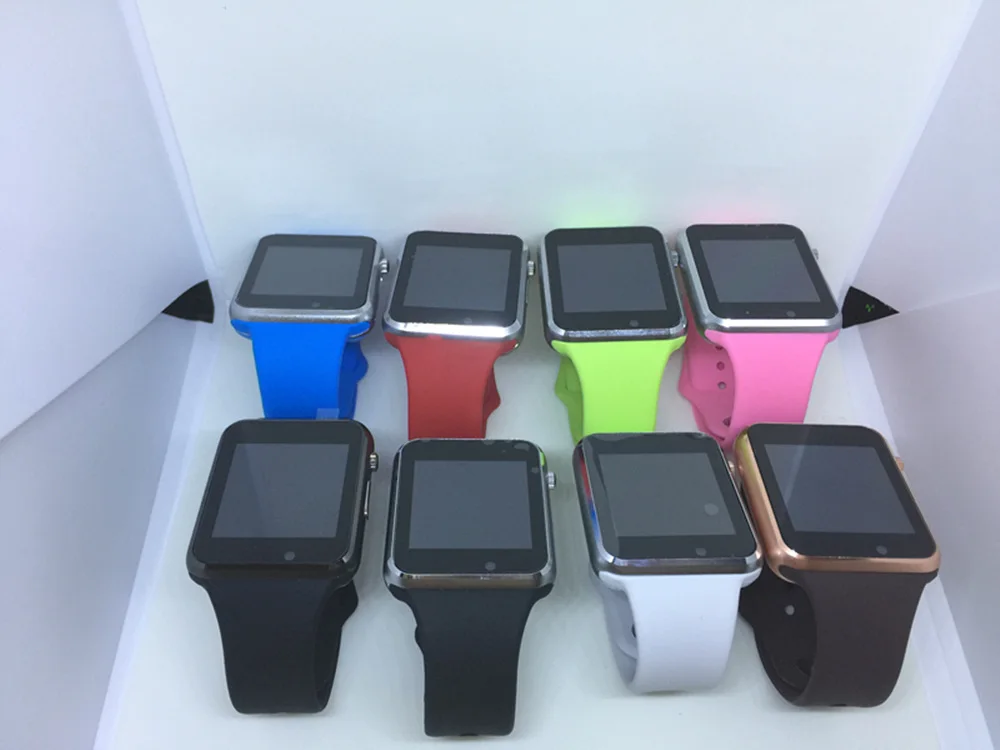 100 шт. A1 наручные часы Bluetooth Смарт часы спортивные Шагомер трекер Smartwatch для Android смартфон Россия T15 PK DZ09 GT08
