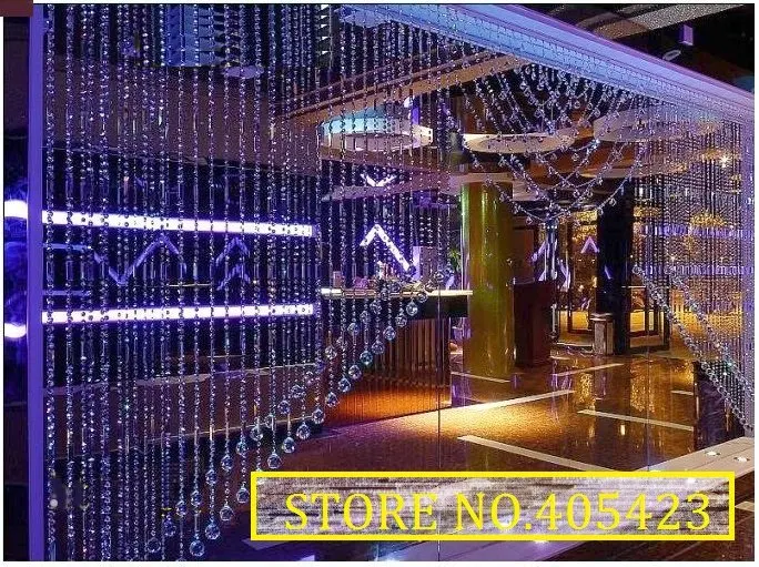 Бесплатная доставка! 10 м/лот AAA + блестящая оконная дверь Хрустальная бусина