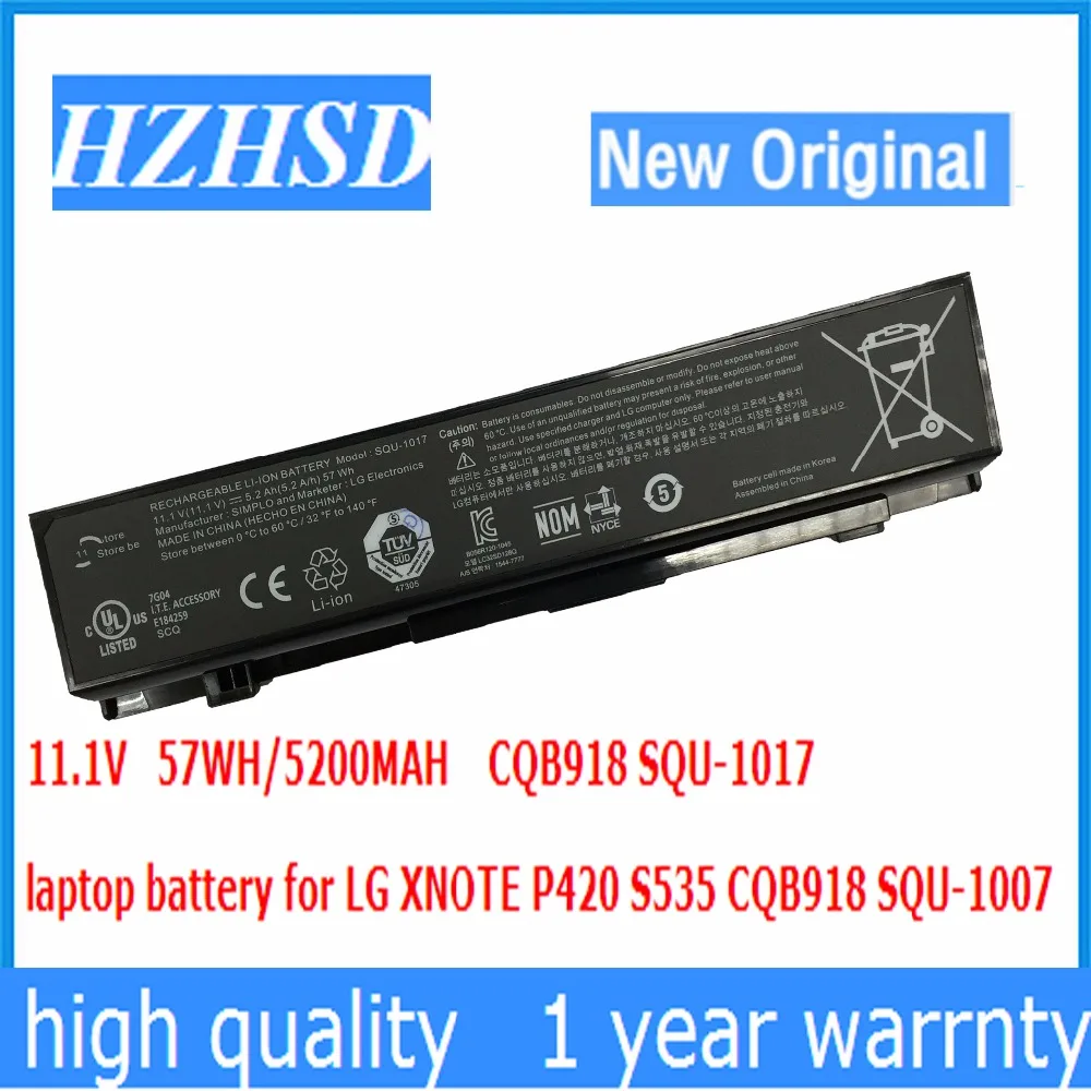 11.1V 57Wh New Original CQB918 Laptop Battery for E217462 SQU-1017 S430 S530 P420 S425 S525 S535 PD420 | Компьютеры и офис