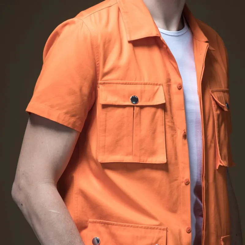 Мужская короткая куртка Pinli Pinley летняя рубашка с короткими рукавами и