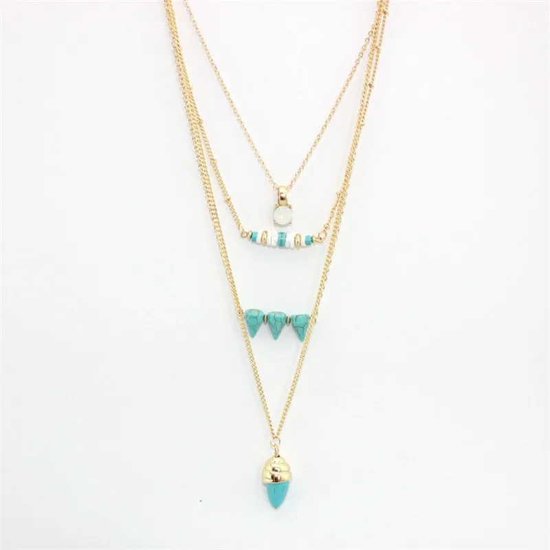 XQ 2016 Бесплатная доставка Новая мода рулон оболочки мозаика четыре слоя necklaceGirl