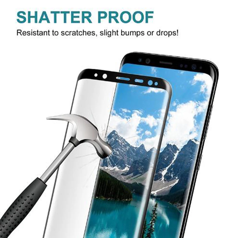 3D Защитное стекло для samsung s8 Защитная пленка для экрана galaxy s9 plus samsun verre tremp s 8 9 защитная пленка