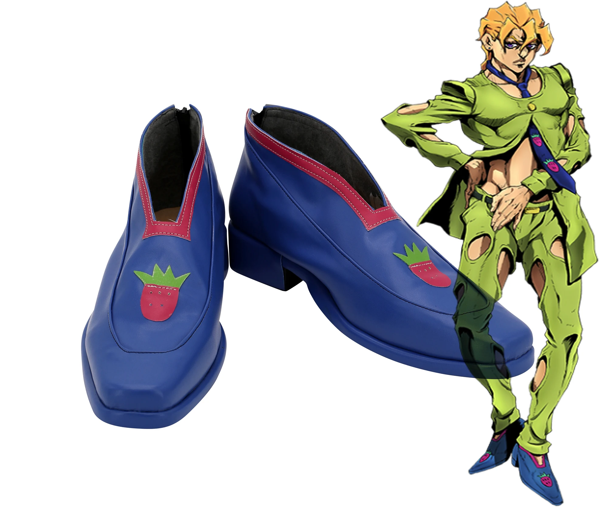 

Anime JOJO'S BIZARRE ADVENTURE Golden Wind Pannacotta Fugo Cosplay Shoes Cosplay Custom Made Boots