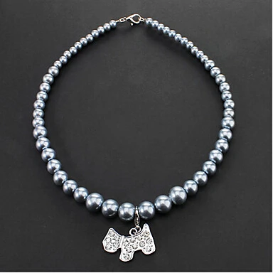 

new hight-end atmasphere puppy collar necklace with Rhinestone decorated dog pendent dog collar necklace pet charms necklace