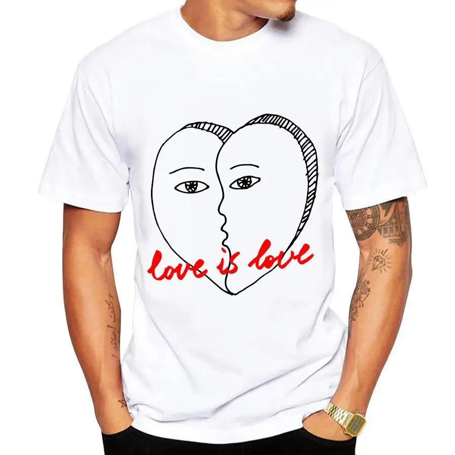 Футболка мужская с коротким рукавом хлопок Повседневная рубашка принтом