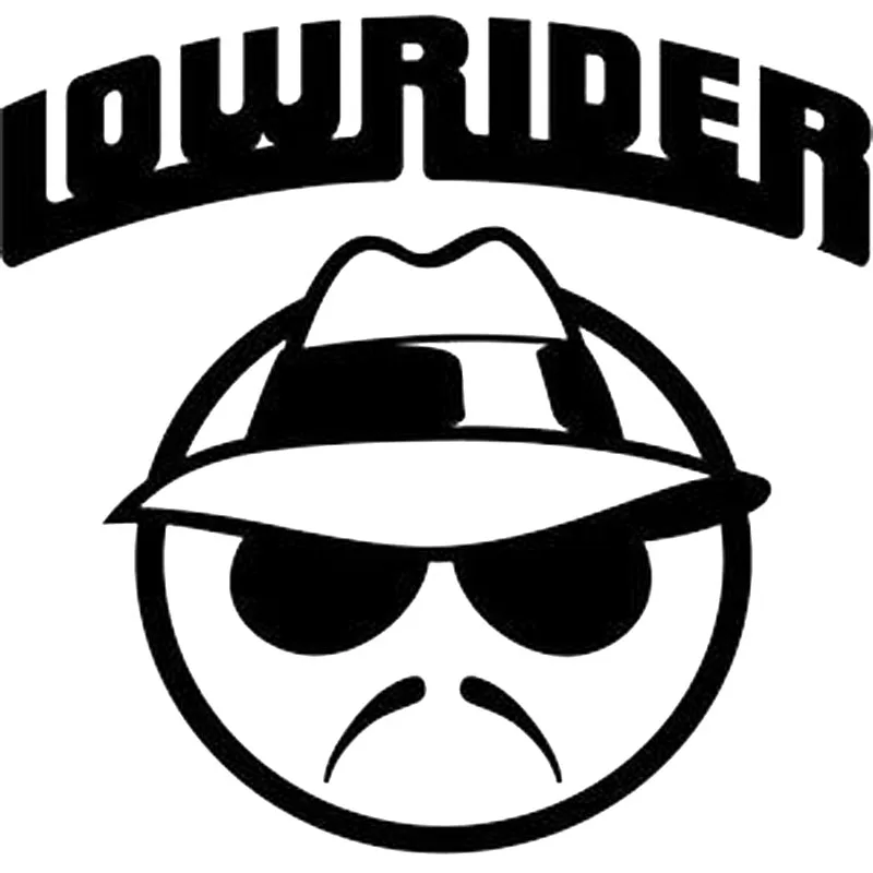 Виниловая наклейка LOWRIDER Bardian размером 11 х10 6 см Цвет черный/серебристый|car sticker|sticker
