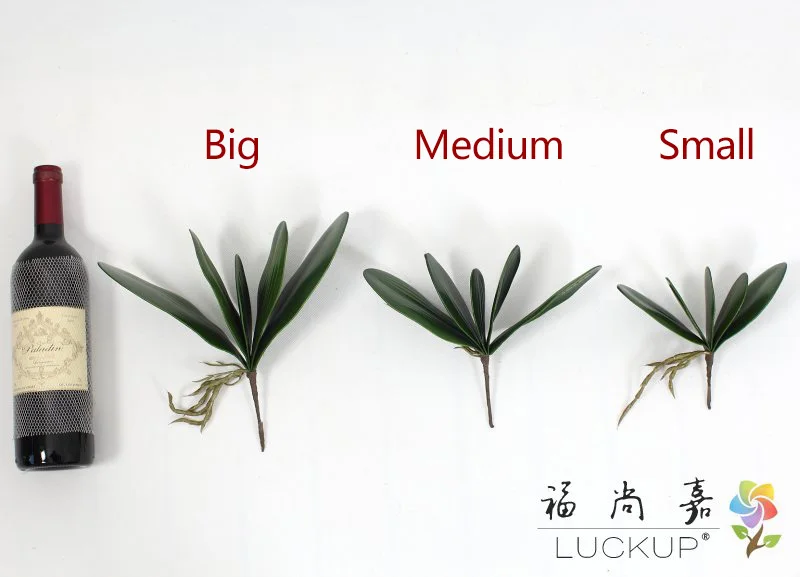 1 PCS Artificial Green butterfly orchid Leaf Plastic Flower Home Wedding Party Decoration F11 |