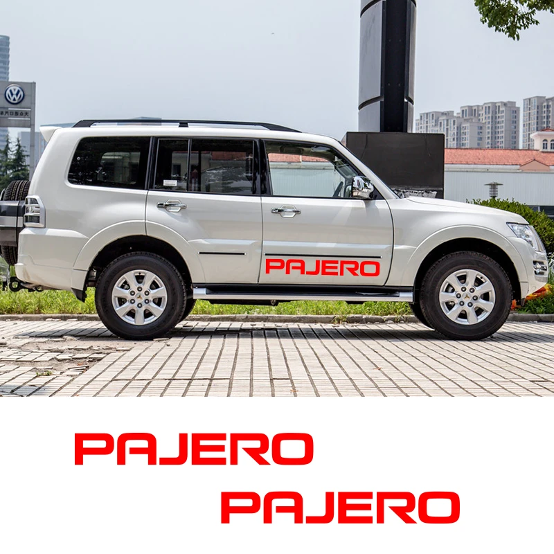 Виниловая наклейка с 2 сторонней графикой для Mitsubishi Pajero полоски автомобильных