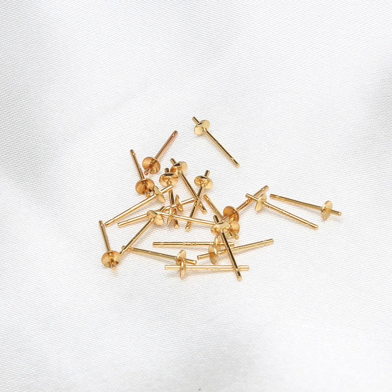 10 pairs Fashion 925 Silver Pearl Stud Earrings Accessory simple paragraph Suitable for any size pearl Jewelry or crystal | Украшения и