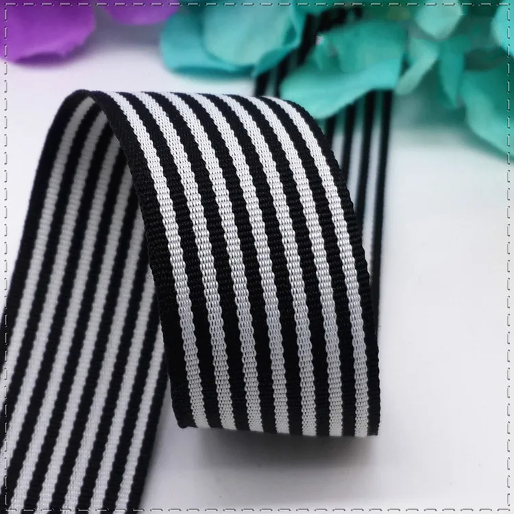 Ленты тесьма корсажные черные/белые Ширина 25 мм (1 дюйм) 1 м|garment accessories|ribbon webbingsewing