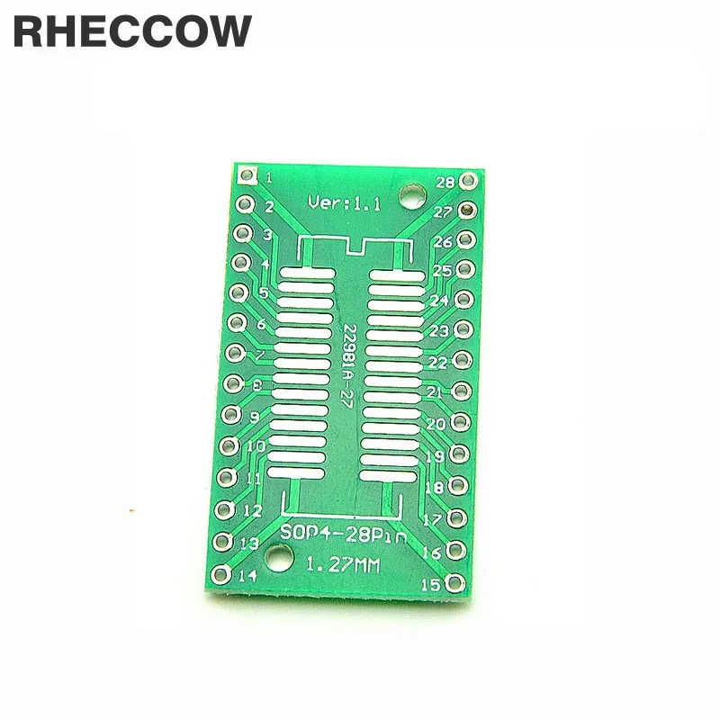 Переходная плата rssop28 SSOP28 To DIP28 для AD9850 AD9851 PL2303HX 10 шт. | Электронные компоненты и