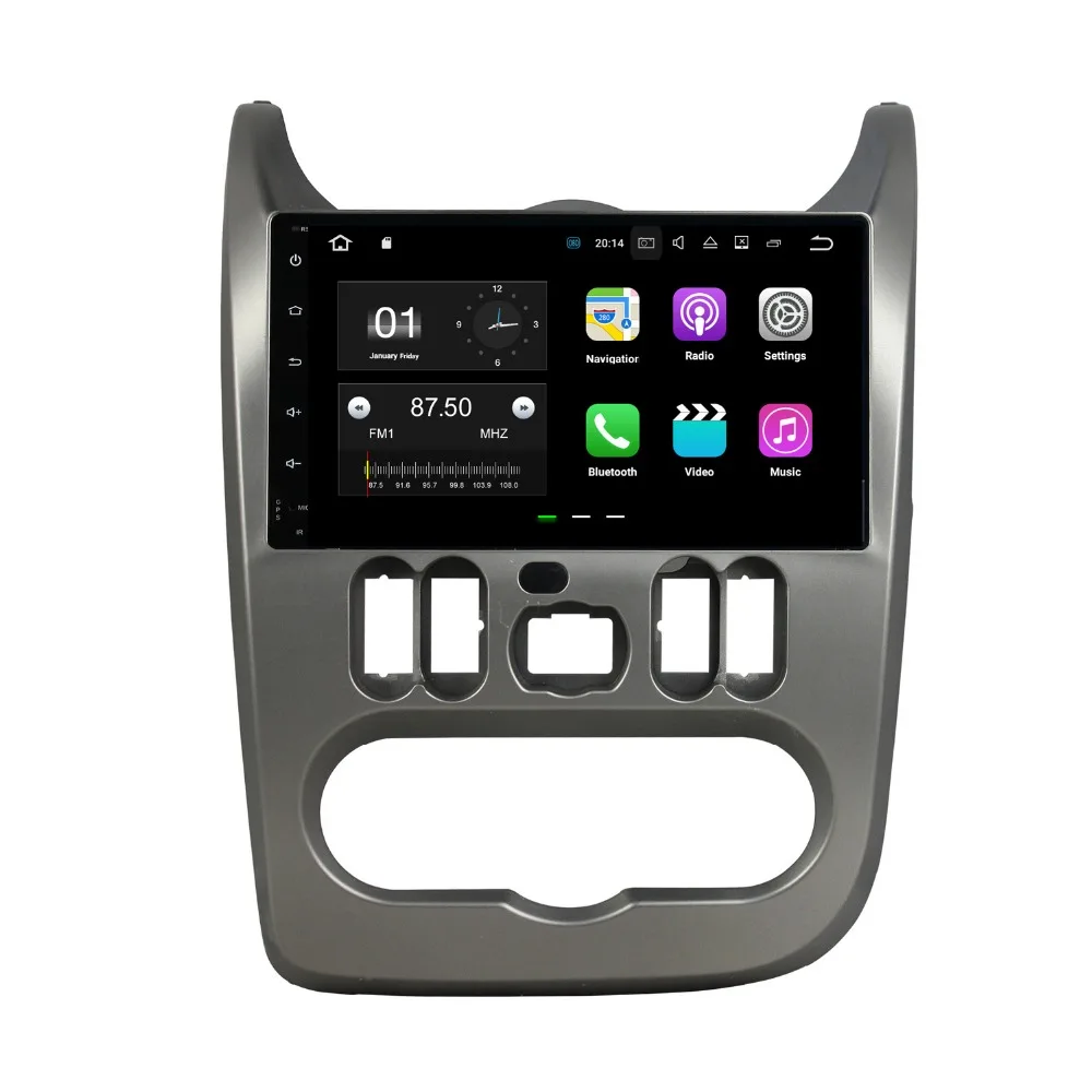 Восьмиядерный 9 'ɸ ядер Android 0 автомобильный Радио dvd-плеер GPS для renault Logan Sandero