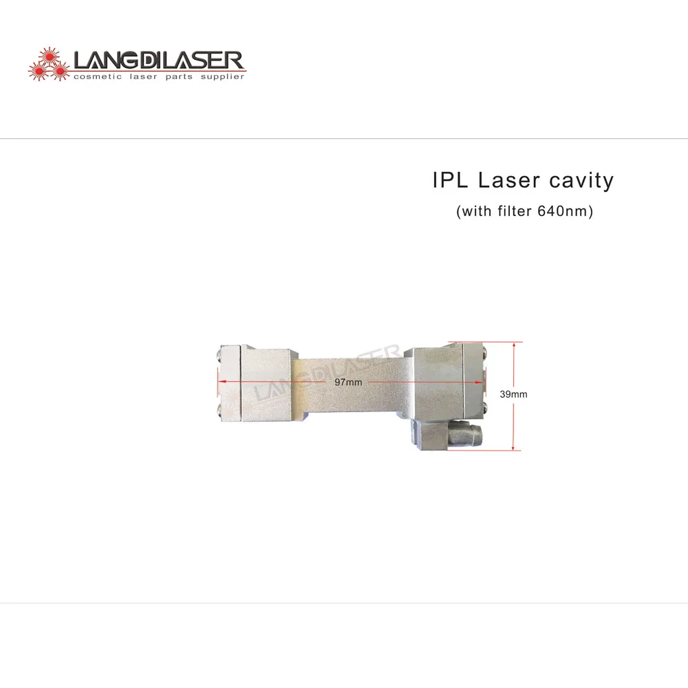 IPL наконечник отражающая полость с фильтром 640нм ~ 1200нм для удаления волос |