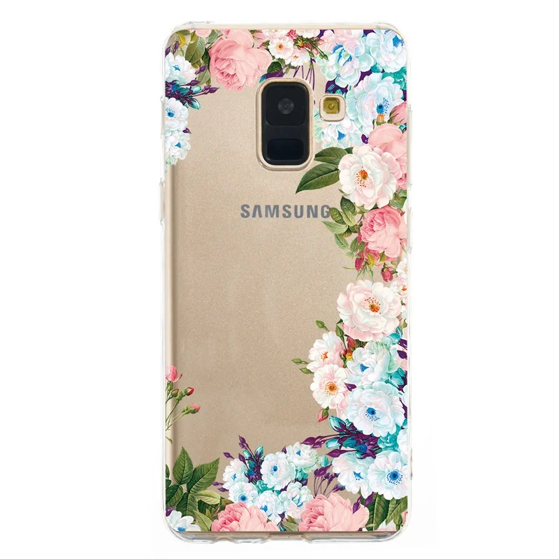 Чехол для Samsung Galaxy A8 2018 прозрачный Ультратонкий Мягкий чехол из ТПУ с