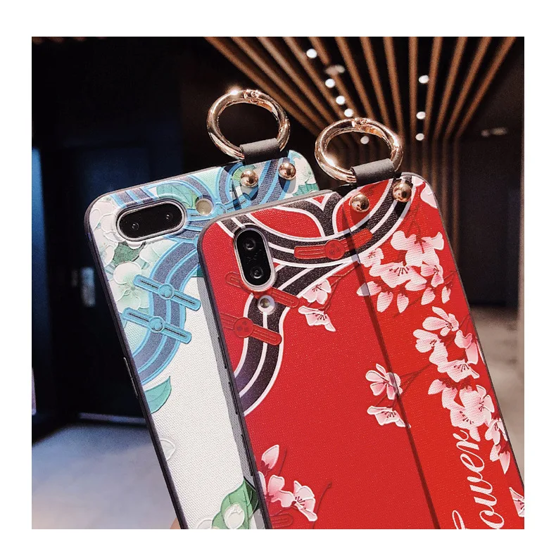 Xiao mi Red mi note 7 3D винтажный Рельефный цветочный узор на запястье Мягкий ТПУ чехол для телефона Xiaomi Redmi note 7 mi 8 9 A2Fundas