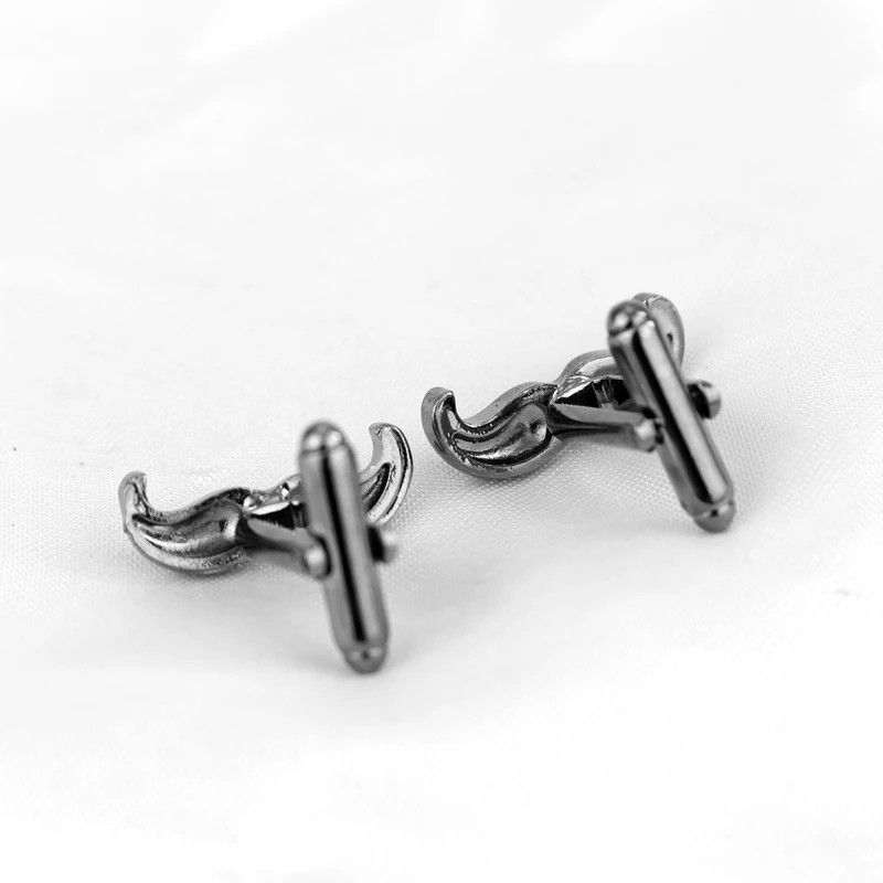 Забавные ювелирные изделия борода формы запонки Для женщин заколки для платья